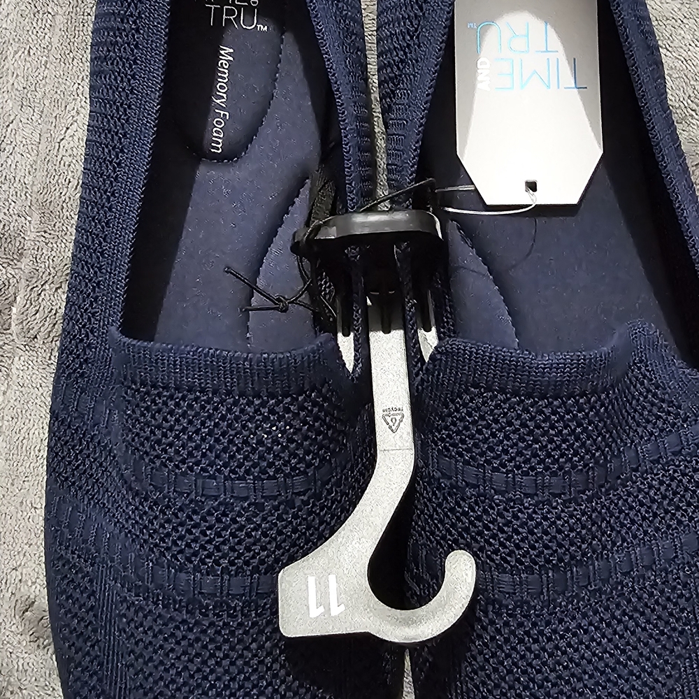 Time and Tru Navy Blue Flats
